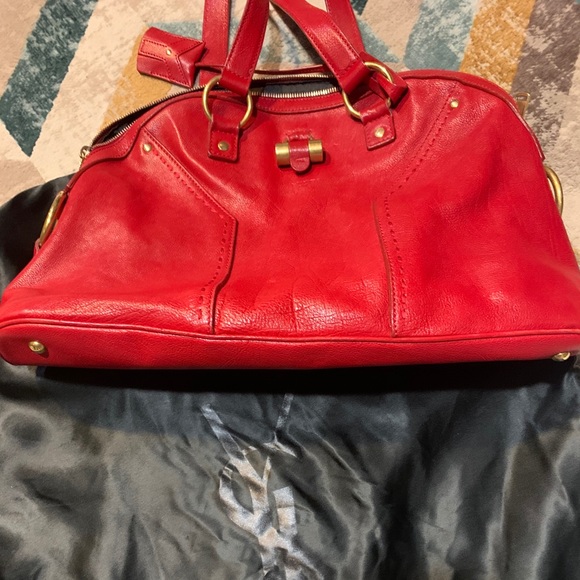 HP!! Vintage YSL Muse Satchel - Picture 6 of 16